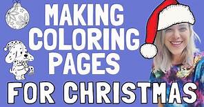 How to Make Printable Coloring Pages for Christmas!