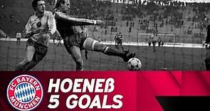 Dieter Hoeneß bags five goals in a game against Eintracht Braunschweig | 1983/1984 season
