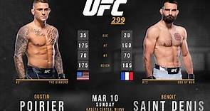 Dustin POIRIER vs Benoit SAINT DENIS Full FIGHT UFC 299