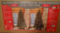 Costco 7.5' Artificial Pre-lit Christmas Tree Unboxing and Review
