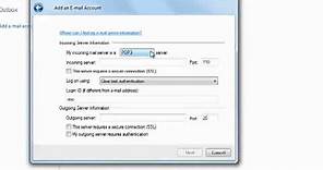 How to setup an account in Windows Live Mail