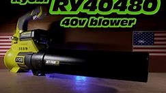 Review of the Ryobi RY40480 brushed 40v blower