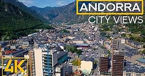 ANDORRA, a Tiny Microstate in the Midst of Pyrenees Mountains - 4K City Life Video + Drone Views