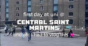 first day of university at central saint martins UAL 🩷 #londonuniversity #centralsaintmartins