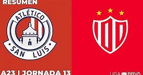 Resumen y Goles | San Luis vs Necaxa | Liga BBVA MX | Apertura 2023 - Jornada 13