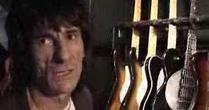 Ron Wood with his guitars