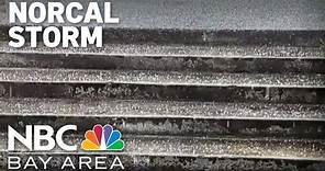 Storm brings rain, hail, snow to Northern California