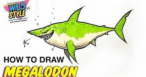 How To Draw Megalodon