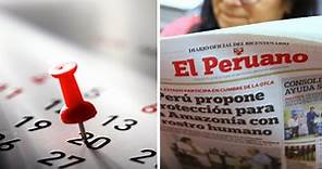 ¿Este 31 de octubre será feriado o día no laborable en Perú? Esto decretó el Gobierno