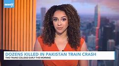 Train derailment and collision kills at least 30 in Pakistan