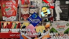 SAM'S CLUB NEW NOVEMBER DEALS CHRISTMAS FINDS AND INSTANT SAVINGS! COME SHOP WITH ME!