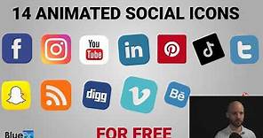 14 Animated Social Media Icons For Free