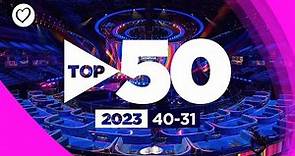 Eurovision Top 50 Most Watched 2023 - 40 to 31 | #UnitedByMusic