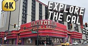 4K Exploring Downtown Las Vegas California Hotel & Casino - Stay at the Cal Hotel Walk-Through