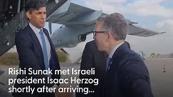 Rishi Sunak arrives in Israel for talks with Netanyahu amid escalating tensions in Gaza