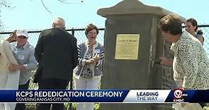 Rededication ceremony held for Southwest High School’s historical monument