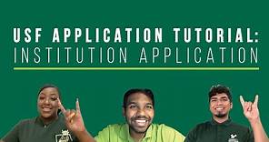 USF Undergraduate Application Tutorial | University of South Florida