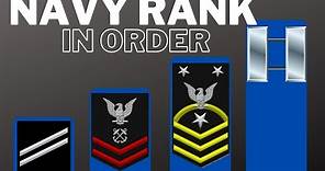 US Navy Ranks In Order