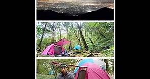 北大武山檜谷山莊露營。百萬景點的喜多麗斷崖夜景，盡收眼底。