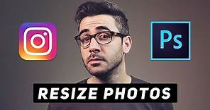 Resize Photos For Instagram: Photoshop Tutorial | Best Way to Save as JPEG