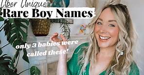 Rare Baby Boy Names for a Truly Unique Choice - amazing names at the bottom of the charts! SJ STRUM