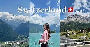 瑞士遊day4🇨🇭格林德瓦超美民宿🏔️ Iseltwald愛的迫降小鎮🪂 Harder Kulm觀景台🔭布里恩茲湖 | Switzerland travel vlog