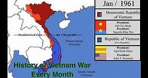 History of Vietnam War: Every Month