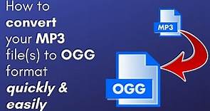 How to convert your MP3 file(s) to OGG format. Quick. Easy. Free! (PC & Mac users)