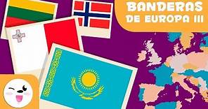 Las banderas de Europa III - Geografía para niños