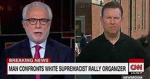 White supremacist rally organizer confronted
