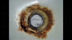 Rusty Bath Tub Drain Repair