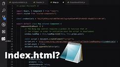 How to create a Index.html file?