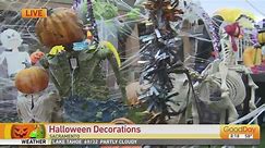 Halloween yard decorations in East Sac!