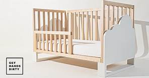 Making a Beautiful Baby Crib that Converts to a Toddler Bed