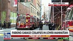Parking garage collapses in Manhattan