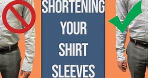 How To Shorten Your Dress Shirt Sleeves | Tailor Teaches