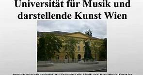 Universität für Musik und darstellende Kunst Wien