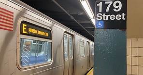 IND Subway: R160A-2 (E) Train Ride from Jamaica-179th Street to World Trade Center