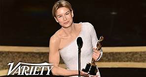 Renée Zellweger Wins Best Actress at the Oscars - Full Backstage Interview