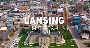 Lansing - the capital city of Michigan | 4K drone footage