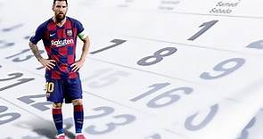 El calendario de Leo Messi