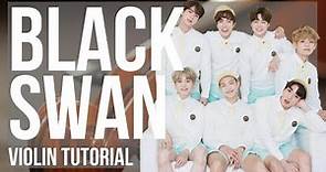 How to play Black Swan by BTS on Violin (Tutorial)