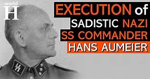 Execution of Hans Aumeier - Deputy Commandant of Auschwitz Concentration Camp - Holocaust WW2