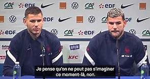 Équipe de France : Les frères Hernandez Lucas et Théo en conférence de presse