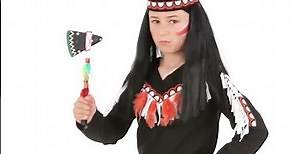 Disfraz de indio negro para niño.