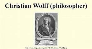 Christian Wolff (philosopher)