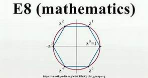E8 (mathematics)