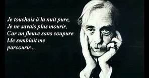 Paul Valéry lit son poème "Poésie"