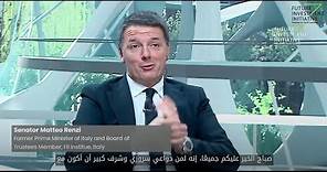 Matteo Renzi a colloquio con "il grande principe" dell'Arabia Saudita, Mohammad Bin Salman