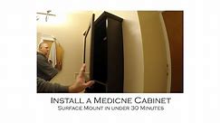 How to install a surface mount Medicine Cabinet in under 30 minutes and How to Find Stud in Wall